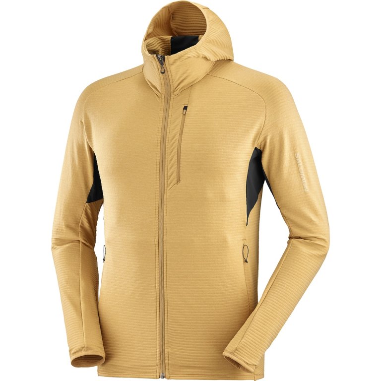 Худі Salomon Essential Lightwarm FZ HD M - жовтий