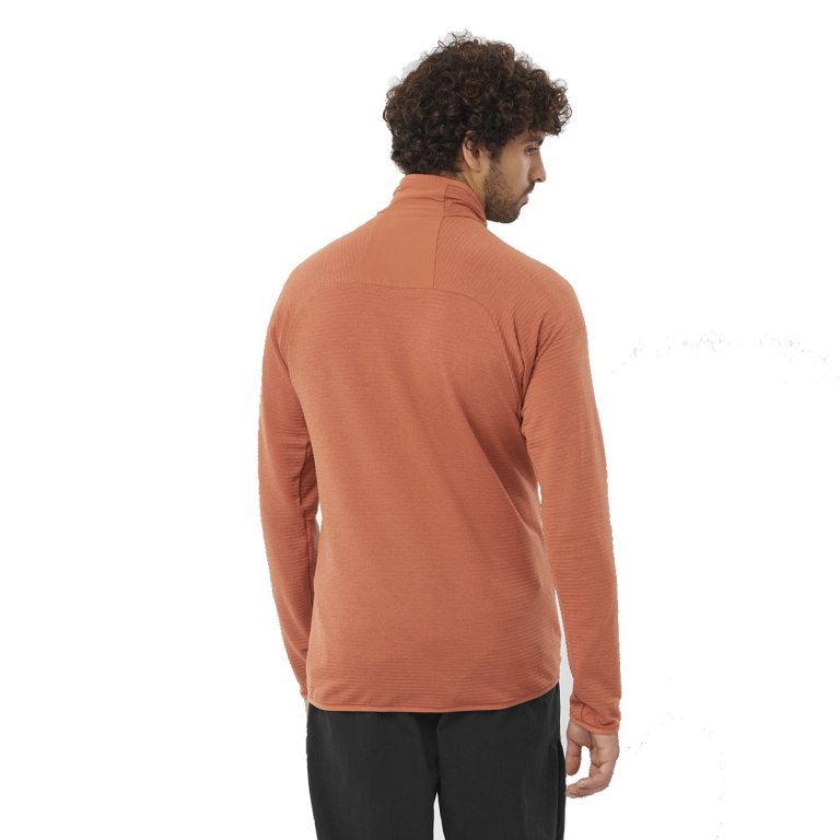 Худі Salomon Essential Lightwarm FZ M - помаранчевий