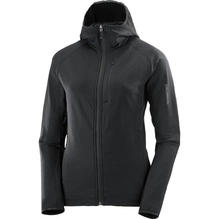Світшот Salomon Essential Lightwarm FZ HD W - чорний