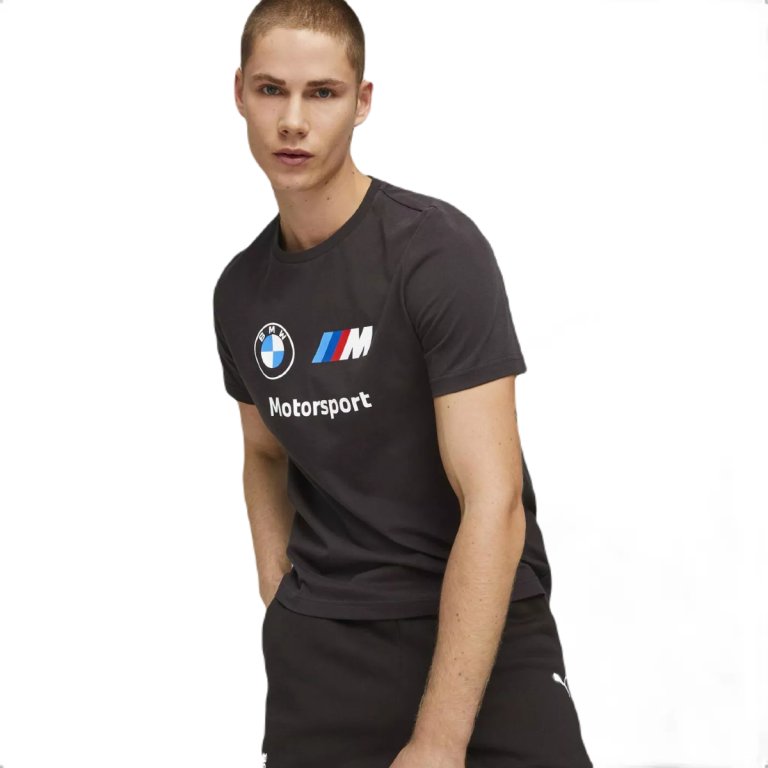 Футболка Puma BMW MMS ESS Logo Tee M - чорна