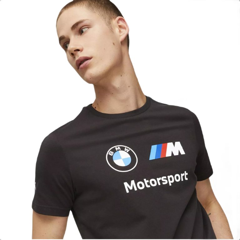 Футболка Puma BMW MMS ESS Logo Tee M - чорна