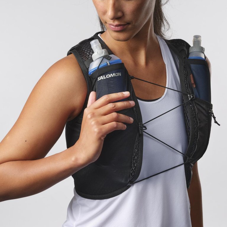 Жилет для бугу Salomon Active Skin 4 з флягами W - чорний
