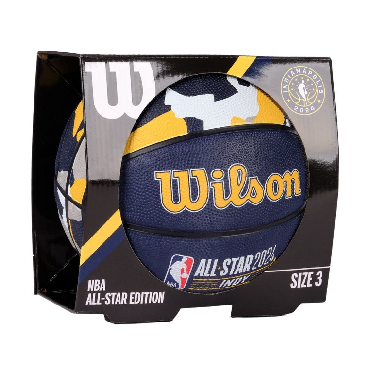 М'яч Wilson NBA All Star Replica Bskt - синій / жовтий