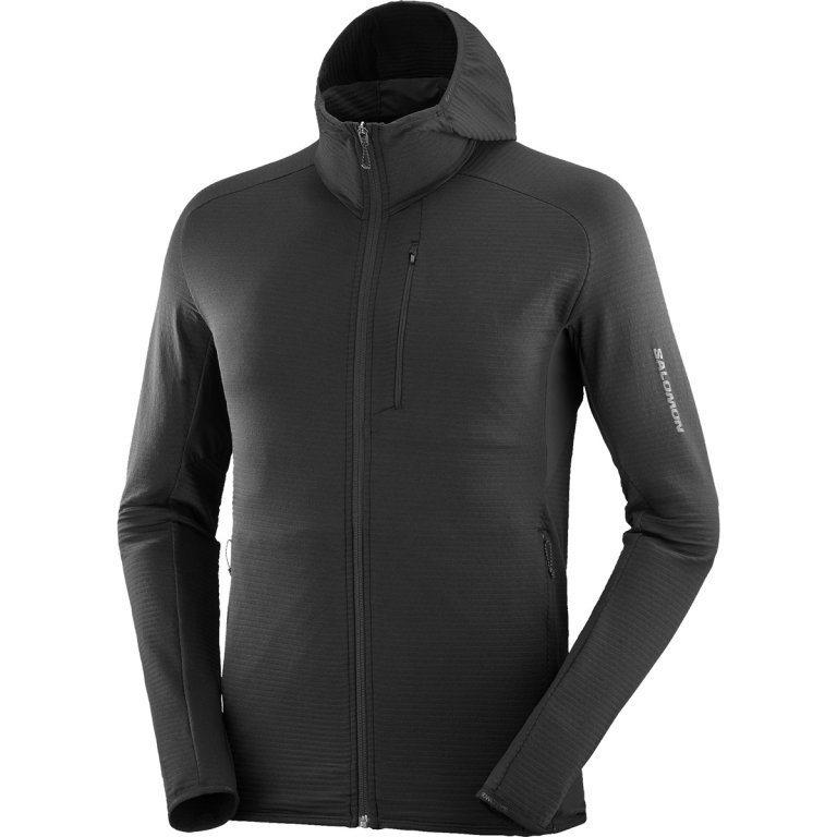 Худі Salomon Essential Lightwarm FZ HD M - чорний