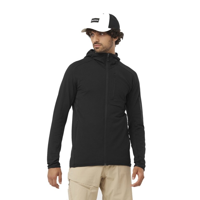 Худі Salomon Essential Lightwarm FZ HD M - чорний