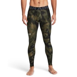 Легінси Under Armour HG Armour Printed Lgs M - зелений/чорний