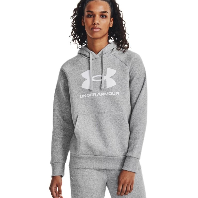 Світшот Under Armour UA Rival Fleece Big Logo Hdy W - сірий