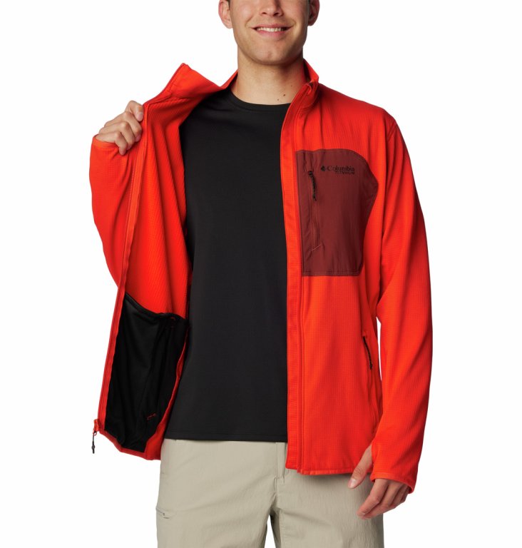Кофта Columbia Triple Canyon™ Grid Fleece Full Zip M - червоний