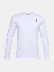 Футболка Under Armour SPORTSTYLE LEFT CHEST LS-WHT