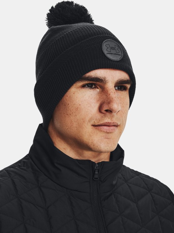 Шапка Under Armour UA Driver Pom-BLK