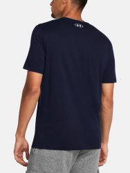 Футболка Under Armour UA SPORTSTYLE LOGO UPDATE SS-BLU