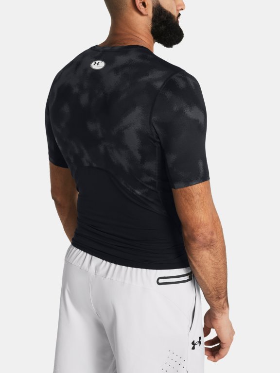 Футболка Under Armour UA HG Armour Printed SS - чорна