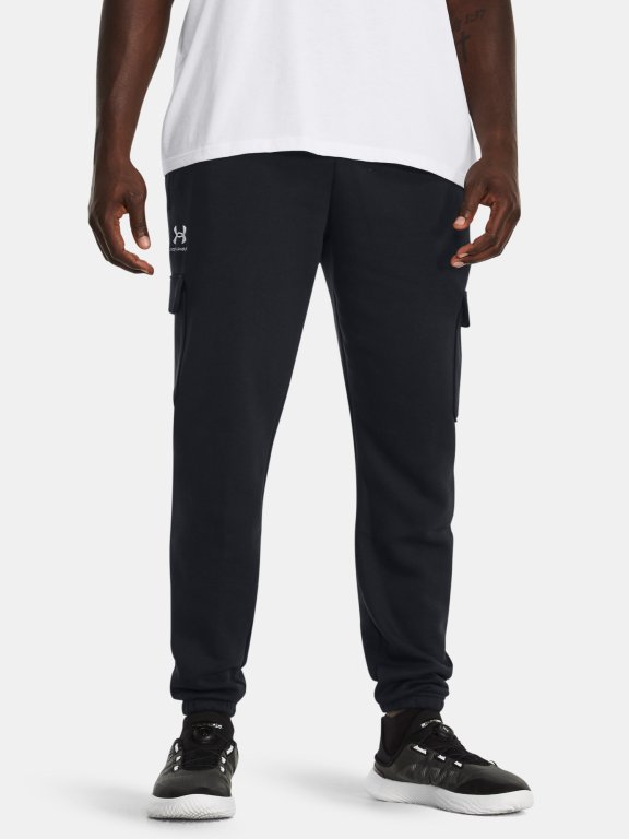 Under Armour UA Essential Flc Cargo Pant-BLK