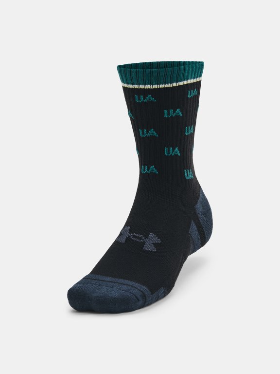 Шкарпетки Under Armour UA Perf Cotton Nov 2pk Mid-BLK