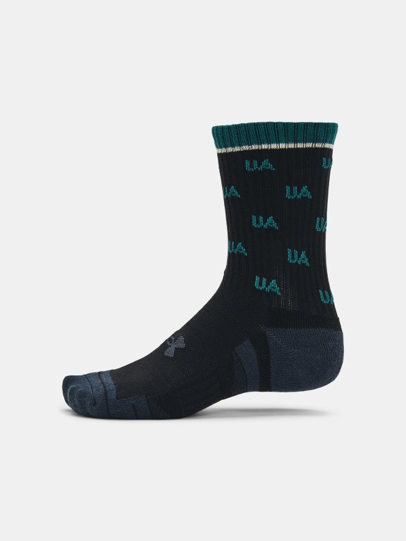 Шкарпетки Under Armour UA Perf Cotton Nov 2pk Mid-BLK