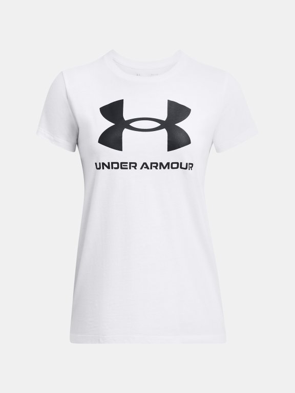Футболка Under Armour UA Sportstyle Logo SS W - біла