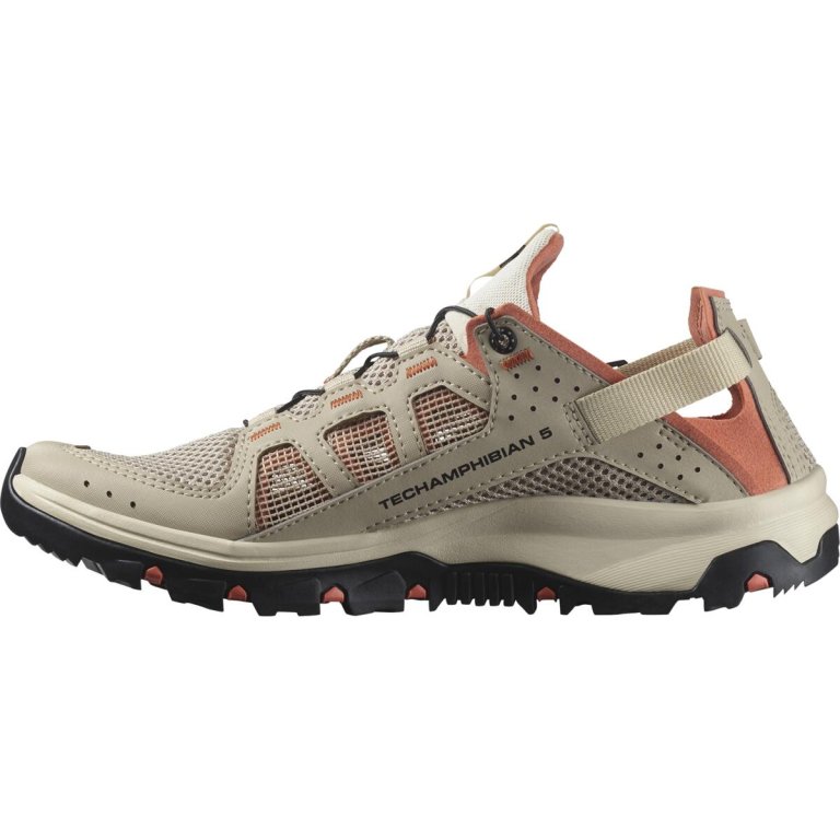 Взуття Salomon Techamphibian 5 W - коричневий/помаранчевий