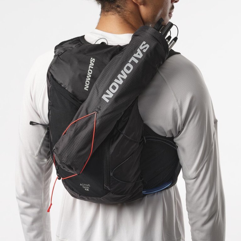 Желет Salomon Active Skin 12 з флягами - чорний