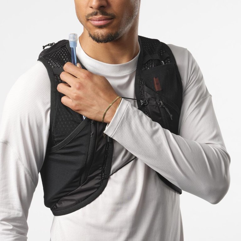 Желет Salomon Active Skin 12 з флягами - чорний