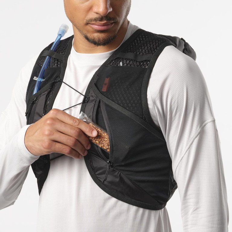 Желет Salomon Active Skin 12 з флягами - чорний