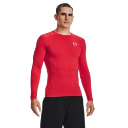 Футболка Under Armour HG Armour Comp LS M - червона
