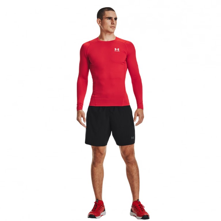 Футболка Under Armour HG Armour Comp LS M - червона