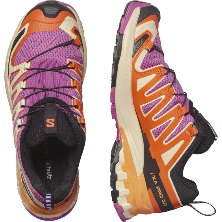 Взуття Salomon XA PRO 3D V9 W - фіолетовий/помаранчевий