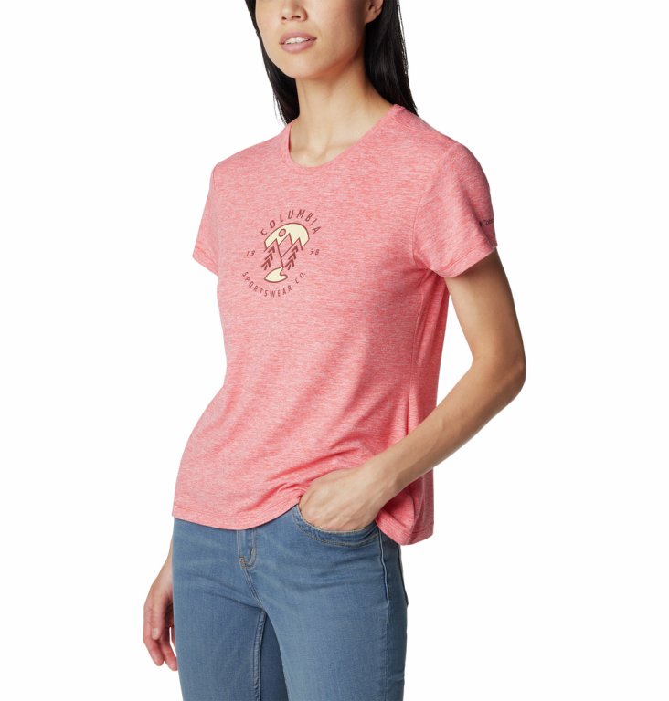 Футболка Columbia Sloan Ridge™ Graphic SS Tee W - помаранчевий