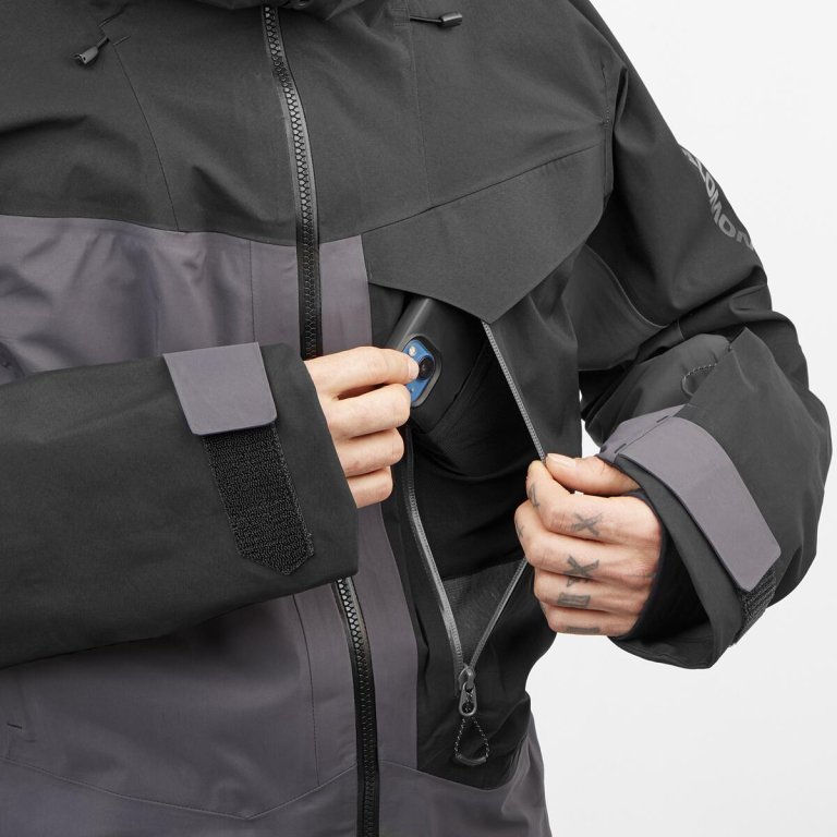 Pánská lyžařská bunda Salomon Moon Patrol Goretex Jkt M - červená/černá