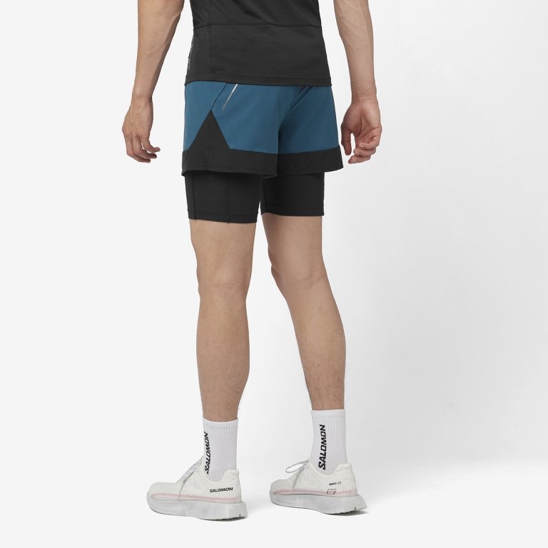 Шорти Salomon Cross 2IN1 Shorts M - синій/чорний