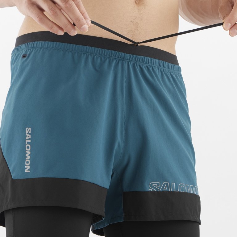Шорти Salomon Cross 2IN1 Shorts M - синій/чорний