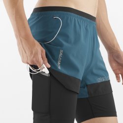 Шорти Salomon Cross 2IN1 Shorts M - синій/чорний