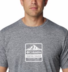 Футболка Columbia Kwick Hike™ Graphic SS Tee M - сірий