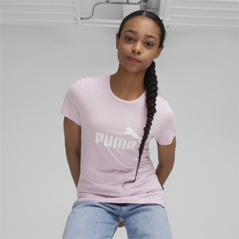 Футболка Puma ESS Logo Tee J - рожевий