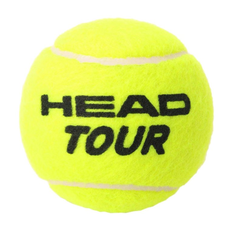 Tenisové míče Head Tour 3ks v dóze - žlutá