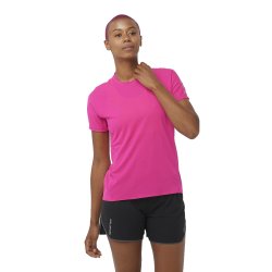 Футболка Salomon Sense Aero SS Tee W - рожевий