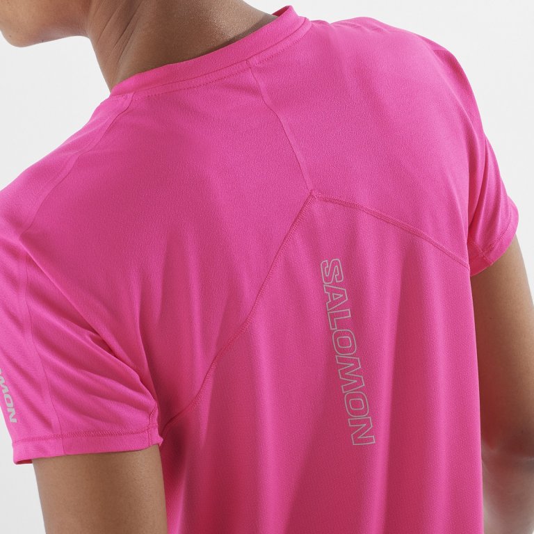 Футболка Salomon Sense Aero SS Tee W - рожевий