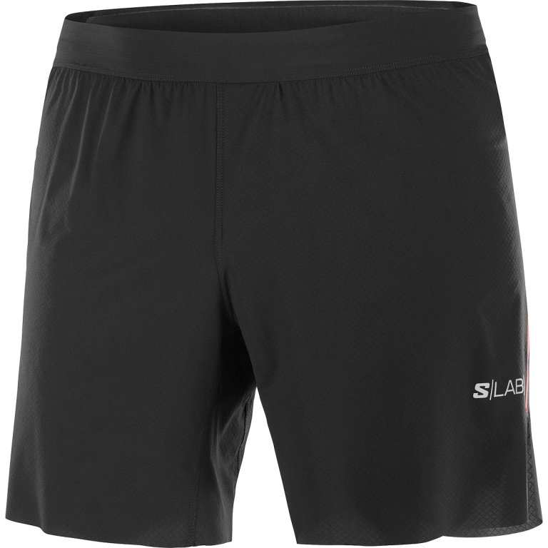 Шорти Salomon S/LAB Speed SPL Short 7'' M - чорний/червоний