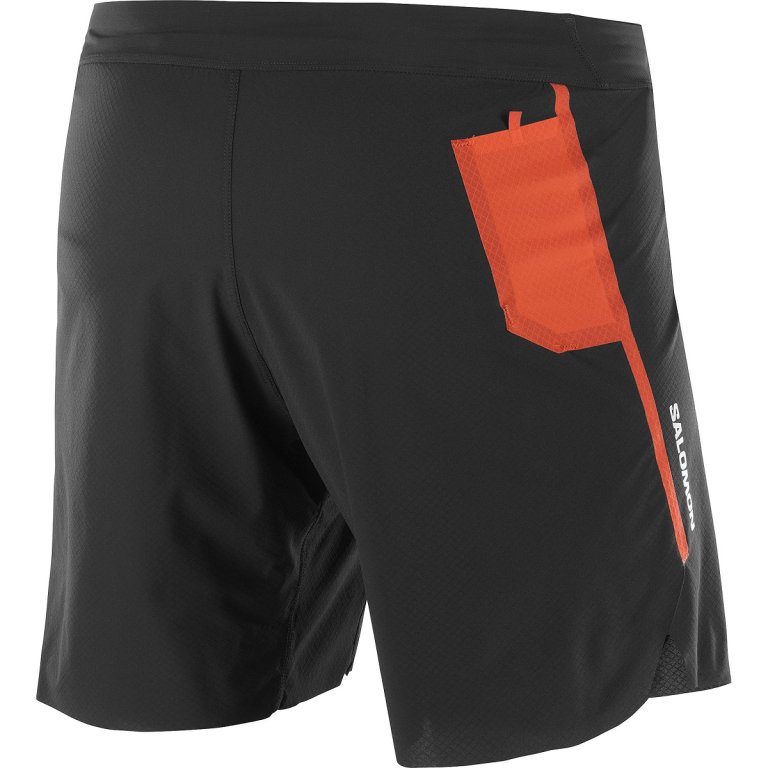 Шорти Salomon S/LAB Speed SPL Short 7'' M - чорний/червоний