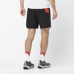 Шорти Salomon S/LAB Speed SPL Short 7'' M - чорний/червоний