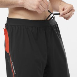 Шорти Salomon S/LAB Speed SPL Short 7'' M - чорний/червоний