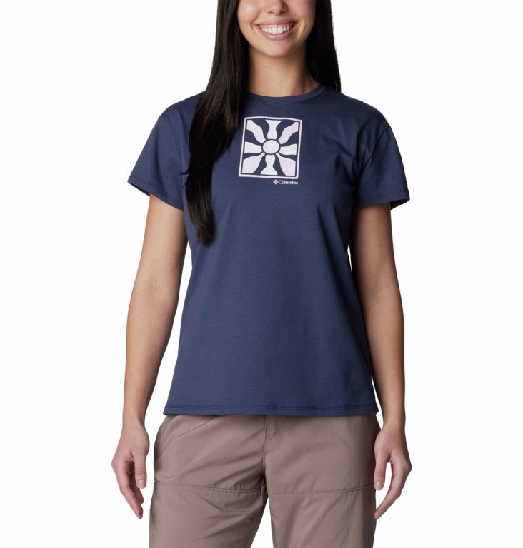 Футболка Columbia Sun Trek™ SS Graphic Tee W - синій