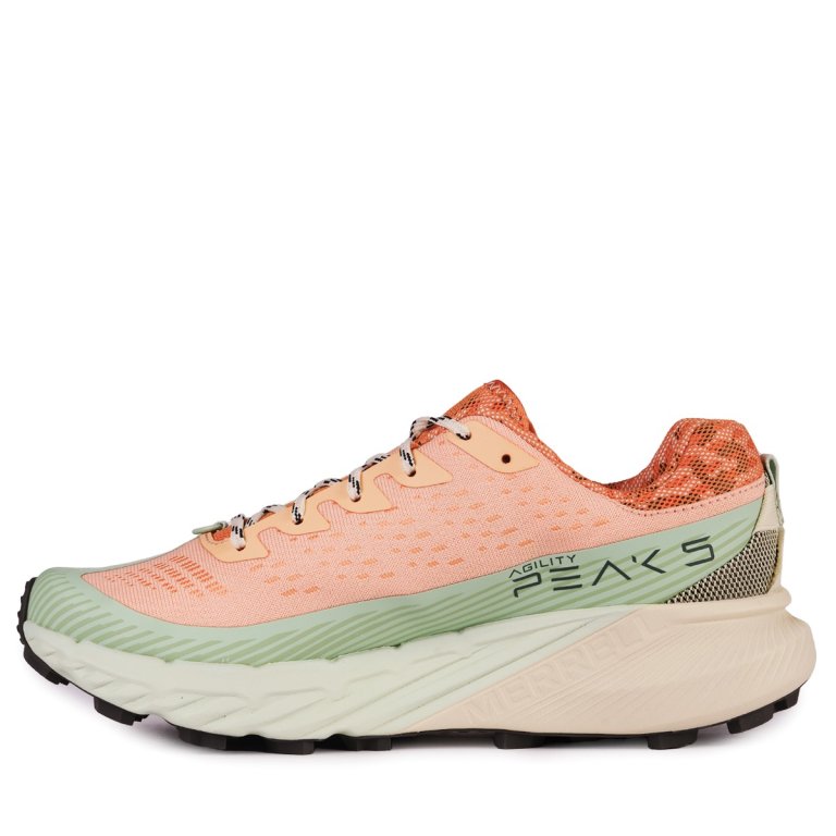 Obuv Merrell Agility Peak 5 W - oranžová/zelená