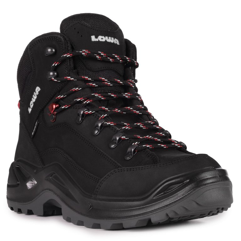 Obuv Lowa Renegade GTX Mid M - černá/červená