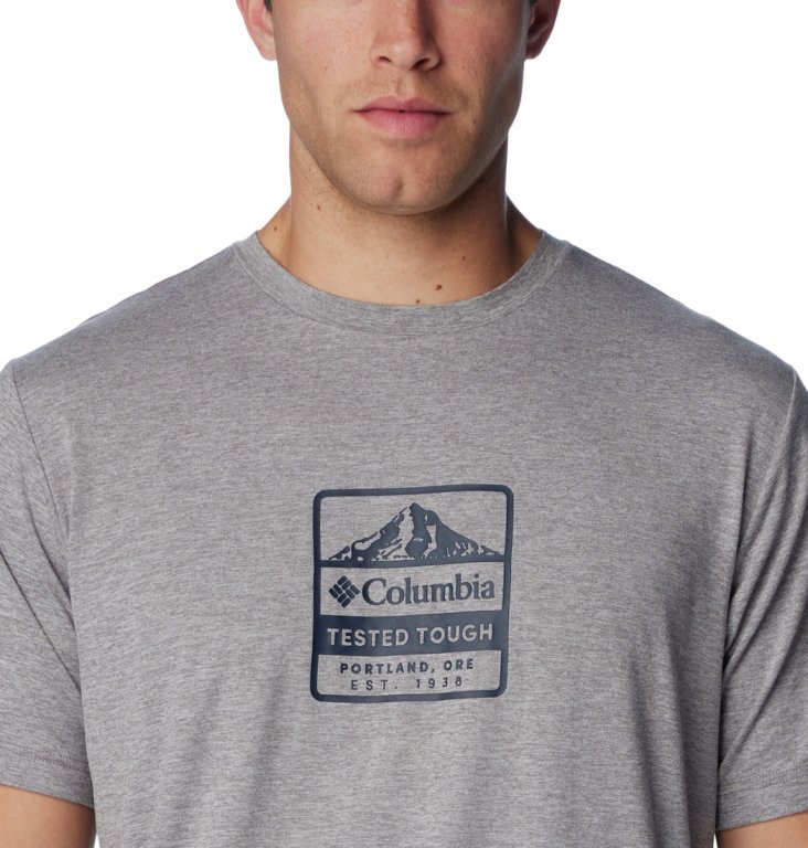 Футболка Columbia Kwick Hike™ Graphic SS Tee M - сірий