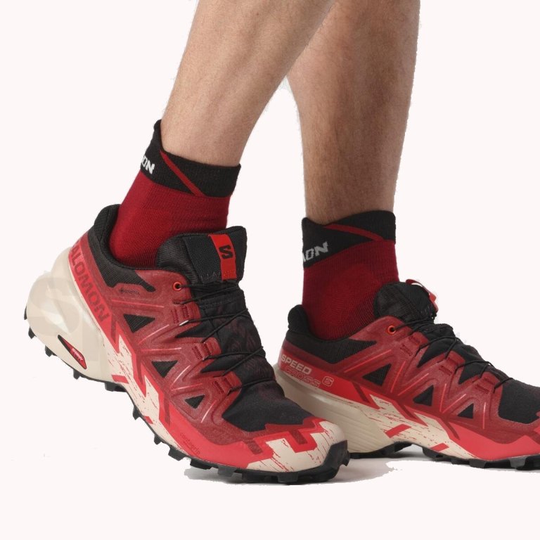 Кросівки Salomon Speedcross 6 GTX M - червоні/ чорні / сірі