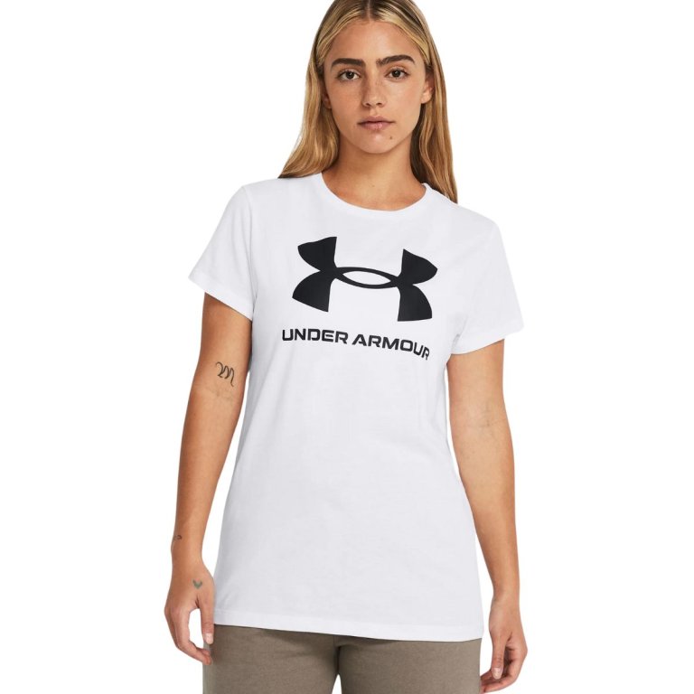 Футболка Under Armour UA Sportstyle Logo SS W - біла