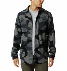 Сорочка Columbia Flare Gun™ Fleece Over Shirt M - сірий/чорний