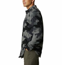Сорочка Columbia Flare Gun™ Fleece Over Shirt M - сірий/чорний