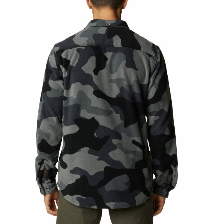 Сорочка Columbia Flare Gun™ Fleece Over Shirt M - сірий/чорний